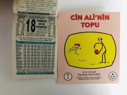 18 Temmuz 2022 hediyelik orijinal Türkiye takvim yaprağı (Cin Ali kitabı hediyeli:)