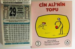 29 Nisan 2022 hediyelik orijinal Türkiye takvim yaprağı (Cin Ali kitabı hediyeli:)