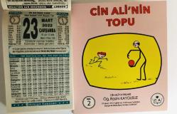 23 Mart 2022 hediyelik orijinal Türkiye takvim yaprağı (Cin Ali kitabı hediyeli:)