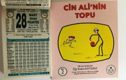 28 Mart 2022 hediyelik orijinal Türkiye takvim yaprağı (Cin Ali kitabı hediyeli:)