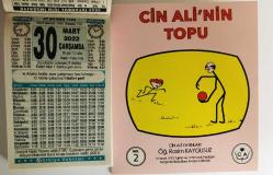 30 Mart 2022 hediyelik orijinal Türkiye takvim yaprağı (Cin Ali kitabı hediyeli:)