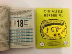 18 Şubat 2022 hediyelik orijinal Fazilet takvim yaprağı (Cin Ali kitabı hediyeli:)