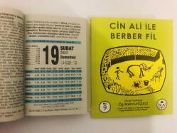 19 Şubat 2022 hediyelik orijinal Fazilet takvim yaprağı (Cin Ali kitabı hediyeli:)