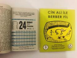 24 Şubat 2022 hediyelik orijinal Fazilet takvim yaprağı (Cin Ali kitabı hediyeli:)