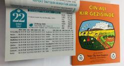 22 Şubat 2022 hediyelik orijinal Diyanet takvim yaprağı (Cin Ali kitabı hediyeli:)