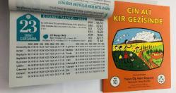 23 Şubat 2022 hediyelik orijinal Diyanet takvim yaprağı (Cin Ali kitabı hediyeli:)