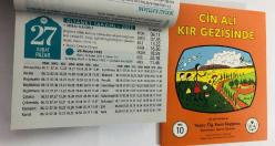 27 Şubat 2022 hediyelik orijinal Diyanet takvim yaprağı (Cin Ali kitabı hediyeli:)