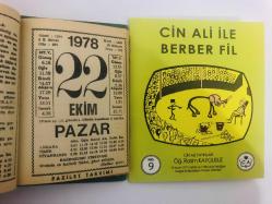 22 Ekim 1978 hediyelik orijinal Fazilet takvim yaprağı (Cin Ali kitabı hediyeli:)