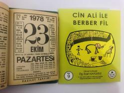 23 Ekim 1978 hediyelik orijinal Fazilet takvim yaprağı (Cin Ali kitabı hediyeli:)