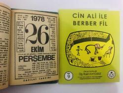 26 Ekim 1978 hediyelik orijinal Fazilet takvim yaprağı (Cin Ali kitabı hediyeli:)