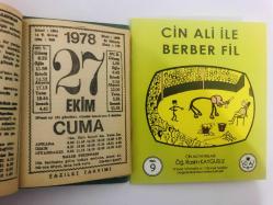 27 Ekim 1978 hediyelik orijinal Fazilet takvim yaprağı (Cin Ali kitabı hediyeli:)