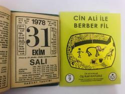 31 Ekim 1978 hediyelik orijinal Fazilet takvim yaprağı (Cin Ali kitabı hediyeli:)