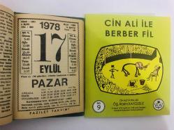 17 Eylül 1978 hediyelik orijinal Fazilet takvim yaprağı (Cin Ali kitabı hediyeli:)