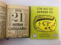 21 Haziran 1978 hediyelik orijinal Fazilet takvim yaprağı (Cin Ali kitabı hediyeli:)