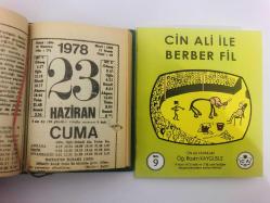 23 Haziran 1978 hediyelik orijinal Fazilet takvim yaprağı (Cin Ali kitabı hediyeli:)