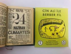 24 Haziran 1978 hediyelik orijinal Fazilet takvim yaprağı (Cin Ali kitabı hediyeli:)