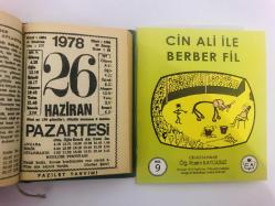 26 Haziran 1978 hediyelik orijinal Fazilet takvim yaprağı (Cin Ali kitabı hediyeli:)