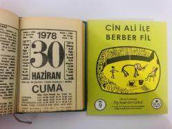 30 Haziran 1978 hediyelik orijinal Fazilet takvim yaprağı (Cin Ali kitabı hediyeli:)