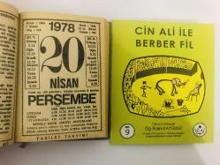 20 Nisan 1978 hediyelik orijinal Fazilet takvim yaprağı (Cin Ali kitabı hediyeli:)