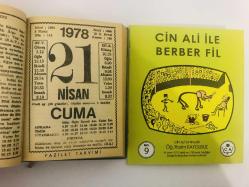 21 Nisan 1978 hediyelik orijinal Fazilet takvim yaprağı (Cin Ali kitabı hediyeli:)