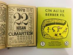 22 Nisan 1978 hediyelik orijinal Fazilet takvim yaprağı (Cin Ali kitabı hediyeli:)