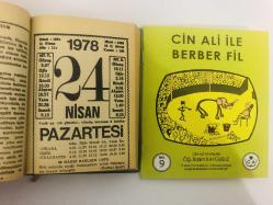 24 Nisan 1978 hediyelik orijinal Fazilet takvim yaprağı (Cin Ali kitabı hediyeli:)