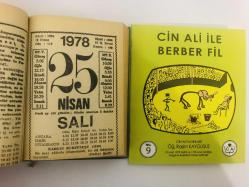 25 Nisan 1978 hediyelik orijinal Fazilet takvim yaprağı (Cin Ali kitabı hediyeli:)