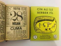 28 Nisan 1978 hediyelik orijinal Fazilet takvim yaprağı (Cin Ali kitabı hediyeli:)