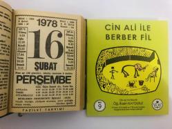 16 Şubat 1978 hediyelik orijinal Fazilet takvim yaprağı (Cin Ali kitabı hediyeli:)