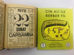 22 Şubat 1978 hediyelik orijinal Fazilet takvim yaprağı (Cin Ali kitabı hediyeli:)