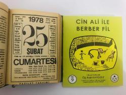 25 Şubat 1978 hediyelik orijinal Fazilet takvim yaprağı (Cin Ali kitabı hediyeli:)