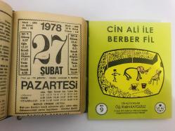 27 Şubat 1978 hediyelik orijinal Fazilet takvim yaprağı (Cin Ali kitabı hediyeli:)