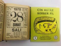 28 Şubat 1978 hediyelik orijinal Fazilet takvim yaprağı (Cin Ali kitabı hediyeli:)