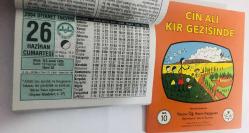 26 Haziran 2004 hediyelik orijinal Diyanet takvim yaprağı (Cin Ali kitabı hediyeli:)