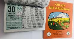 30 Haziran 2004 hediyelik orijinal Diyanet takvim yaprağı (Cin Ali kitabı hediyeli:)
