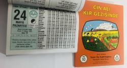 24 Mayıs 2004 hediyelik orijinal Diyanet takvim yaprağı (Cin Ali kitabı hediyeli:)