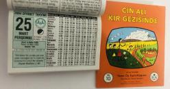 25 Mart 2004 hediyelik orijinal Diyanet takvim yaprağı (Cin Ali kitabı hediyeli:)