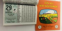 29 Mart 2004 hediyelik orijinal Diyanet takvim yaprağı (Cin Ali kitabı hediyeli:)