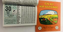30 Mart 2004 hediyelik orijinal Diyanet takvim yaprağı (Cin Ali kitabı hediyeli:)
