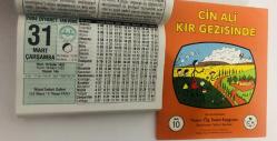 31 Mart 2004 hediyelik orijinal Diyanet takvim yaprağı (Cin Ali kitabı hediyeli:)