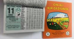11 Şubat 2004 hediyelik orijinal Diyanet takvim yaprağı (Cin Ali kitabı hediyeli:)
