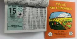 15 Şubat 2004 hediyelik orijinal Diyanet takvim yaprağı (Cin Ali kitabı hediyeli:)