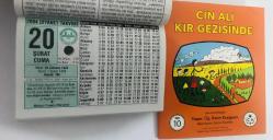 20 Şubat 2004 hediyelik orijinal Diyanet takvim yaprağı (Cin Ali kitabı hediyeli:)