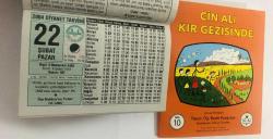 22 Şubat 2004 hediyelik orijinal Diyanet takvim yaprağı (Cin Ali kitabı hediyeli:)