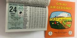 24 Şubat 2004 hediyelik orijinal Diyanet takvim yaprağı (Cin Ali kitabı hediyeli:)