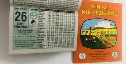 26 Şubat 2004 hediyelik orijinal Diyanet takvim yaprağı (Cin Ali kitabı hediyeli:)