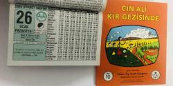 26 Ocak 2004 hediyelik orijinal Diyanet takvim yaprağı (Cin Ali kitabı hediyeli:)