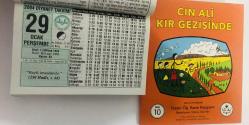 29 Ocak 2004 hediyelik orijinal Diyanet takvim yaprağı (Cin Ali kitabı hediyeli:)