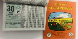 30 Ocak 2004 hediyelik orijinal Diyanet takvim yaprağı (Cin Ali kitabı hediyeli:)