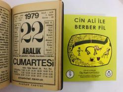 22 Aralık 1979 hediyelik orijinal Fazilet takvim yaprağı (Cin Ali kitabı hediyeli:)